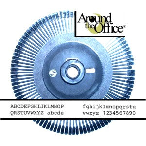 Nakajima Typewriter Printwheel - Courier 12 - Supplies for Nakajima Typewrite
