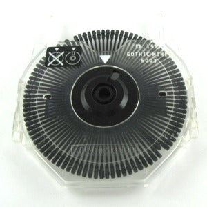 Silver Reed Typewriter Printwheel - Gothic 15 - Silver Reed Typewriter Supplies