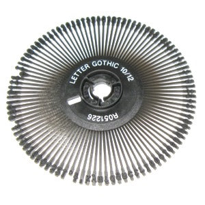 Smith Corona Typewriter Printwheel Letter Gothic 12 K Series Wordsmith PW-SCMK-L