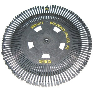 Xerox Typewriter 600 Series Printwheel Boldface Italic Ps