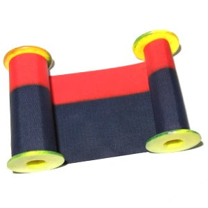 Stromberg Time Clock blue & red spool ribbon for use with Stromberg machines. -