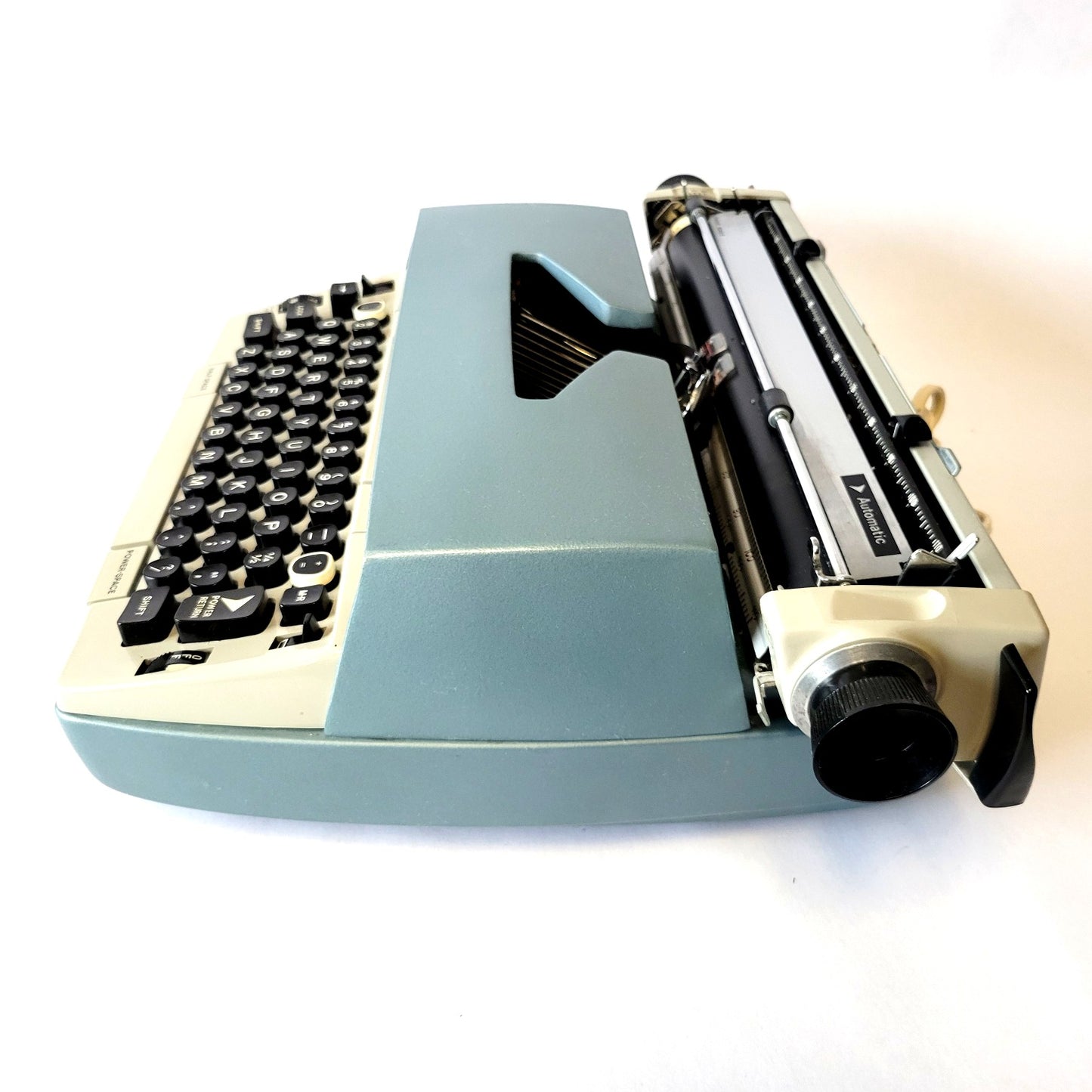 Side view of Smith Corona SCM Electra 220 Electric Typewriter