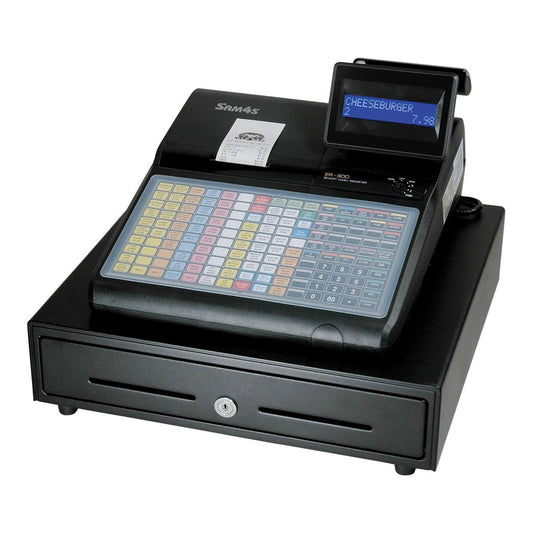 Sam4s ER-920 Electronic Cash Register with Flat Restaurant-Style Keyboard