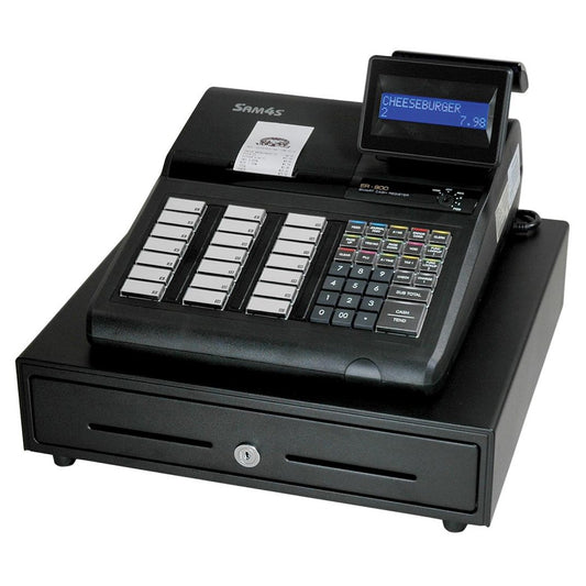 Sam4s ER-925 Cash Register Front View of Raised Keyboard for Retail Stores