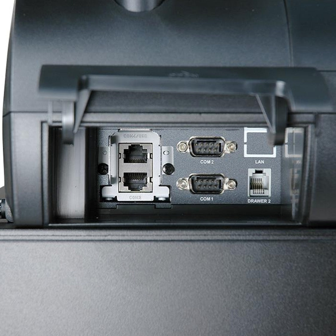 Communication Ports for attaching Scale, Scanner, etc. on the Sam4s ER-945 ECR