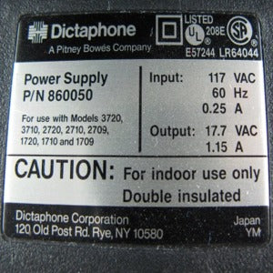 Dictaphone AC Adaptor #860050