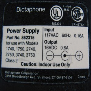 Dictaphone AC Adaptor #862315