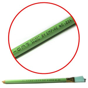 Empire 1224 Pedigree Eraser Pencil with Brush Typewriter Erasers - Eraser Sticks