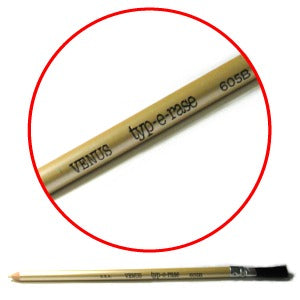 Venus Typ-e-rase 605B eraser stick with brush yellow   Typewriter Erasers - Eras