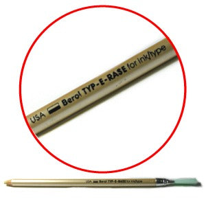 Berol Typ-e-rase eraser stick with brush