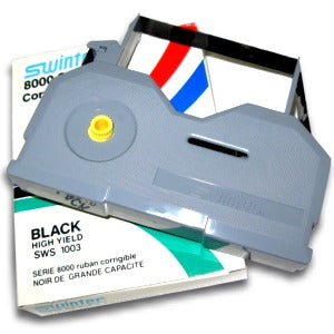 Swintec Typewriter Ribbon - High Yield 8000 Series Black Correctable Film Ribbon